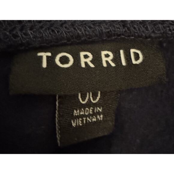 Torrid Starburst Classic Cozy Fleece Raglan Sweatshirt Women's Navy Celestial M - Picture 4 of 11